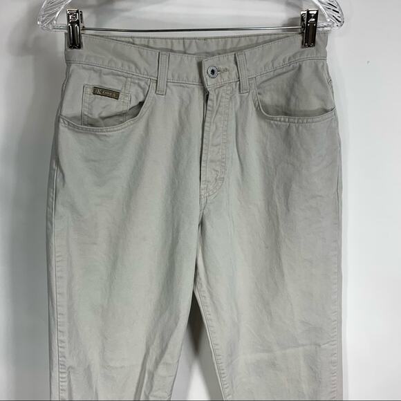 90s Calvin Klein Tan Jeans Sz 7 Vintage - Picture 4 of 5